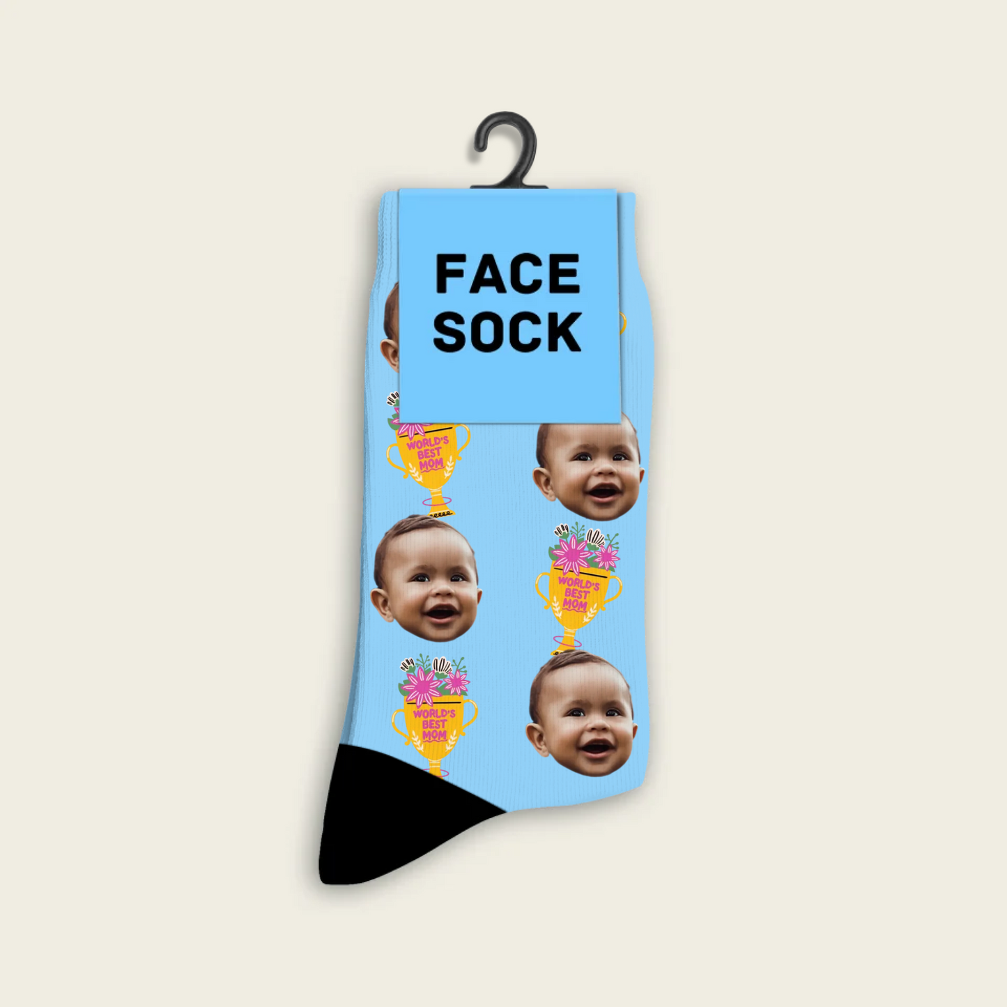 FaceSock® | Custom World's Best Mom Sokken Met Foto