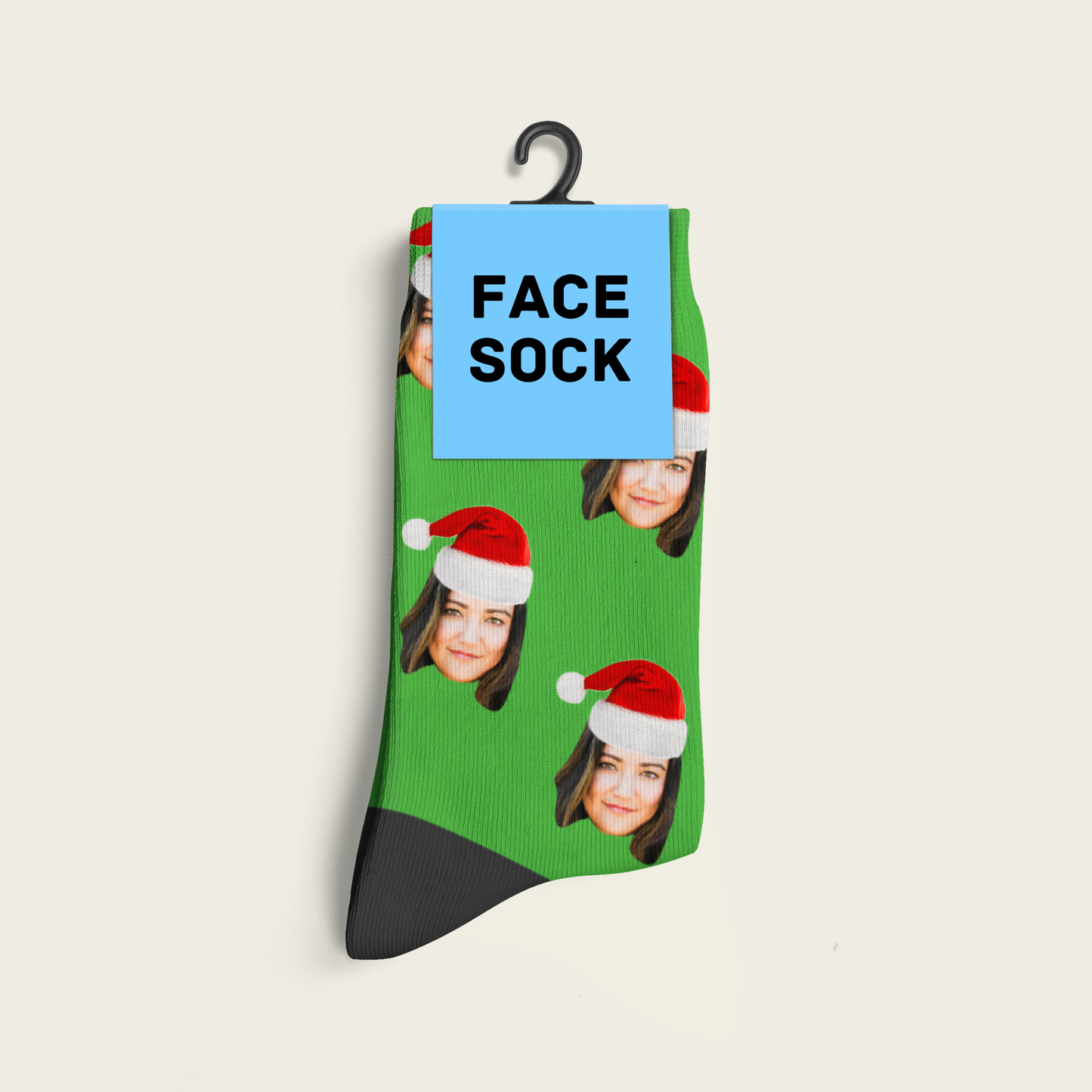 FaceSock® | Custom Kerstmuts Sokken Met Foto