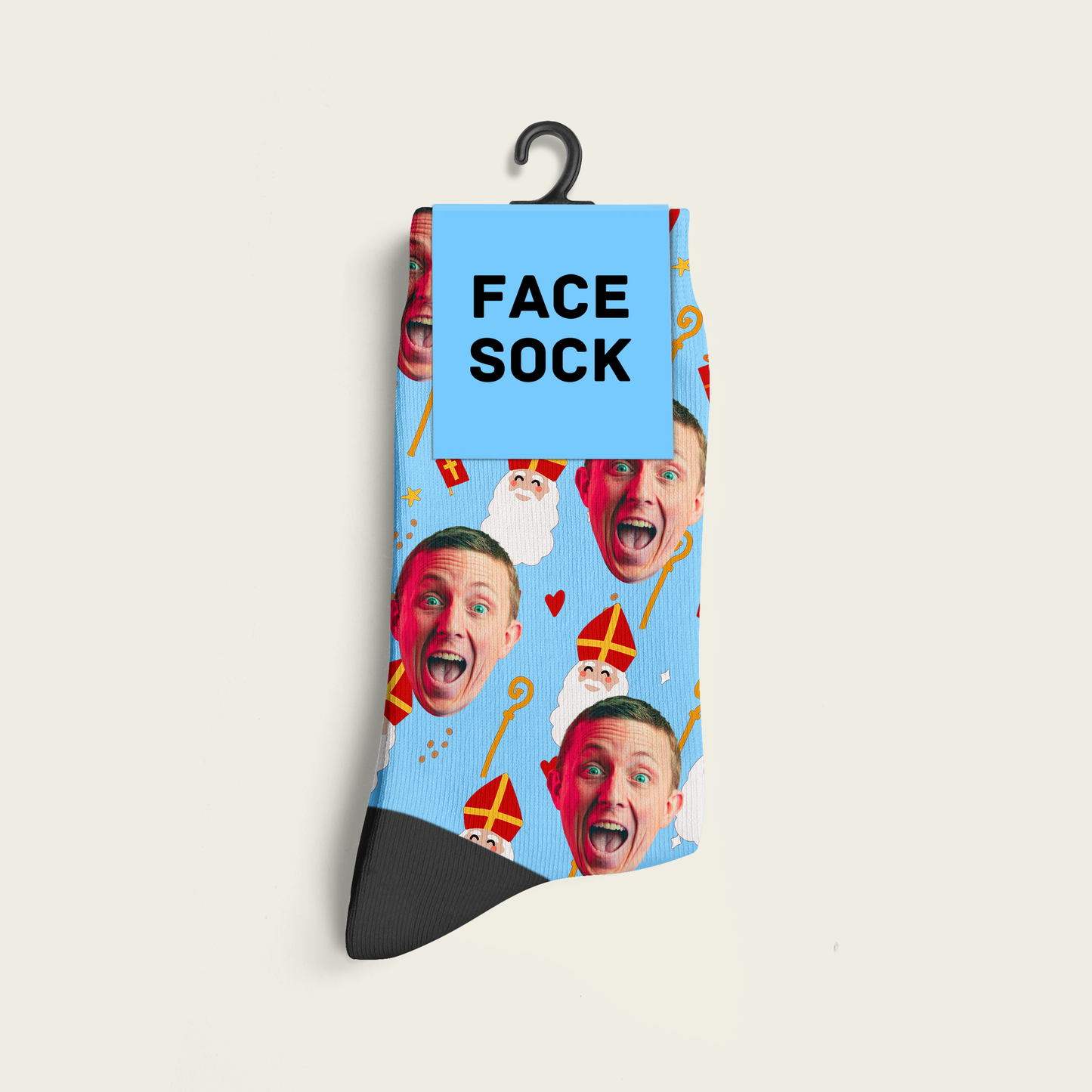FaceSock® | Custom Sinterklaas Sokken Met Foto