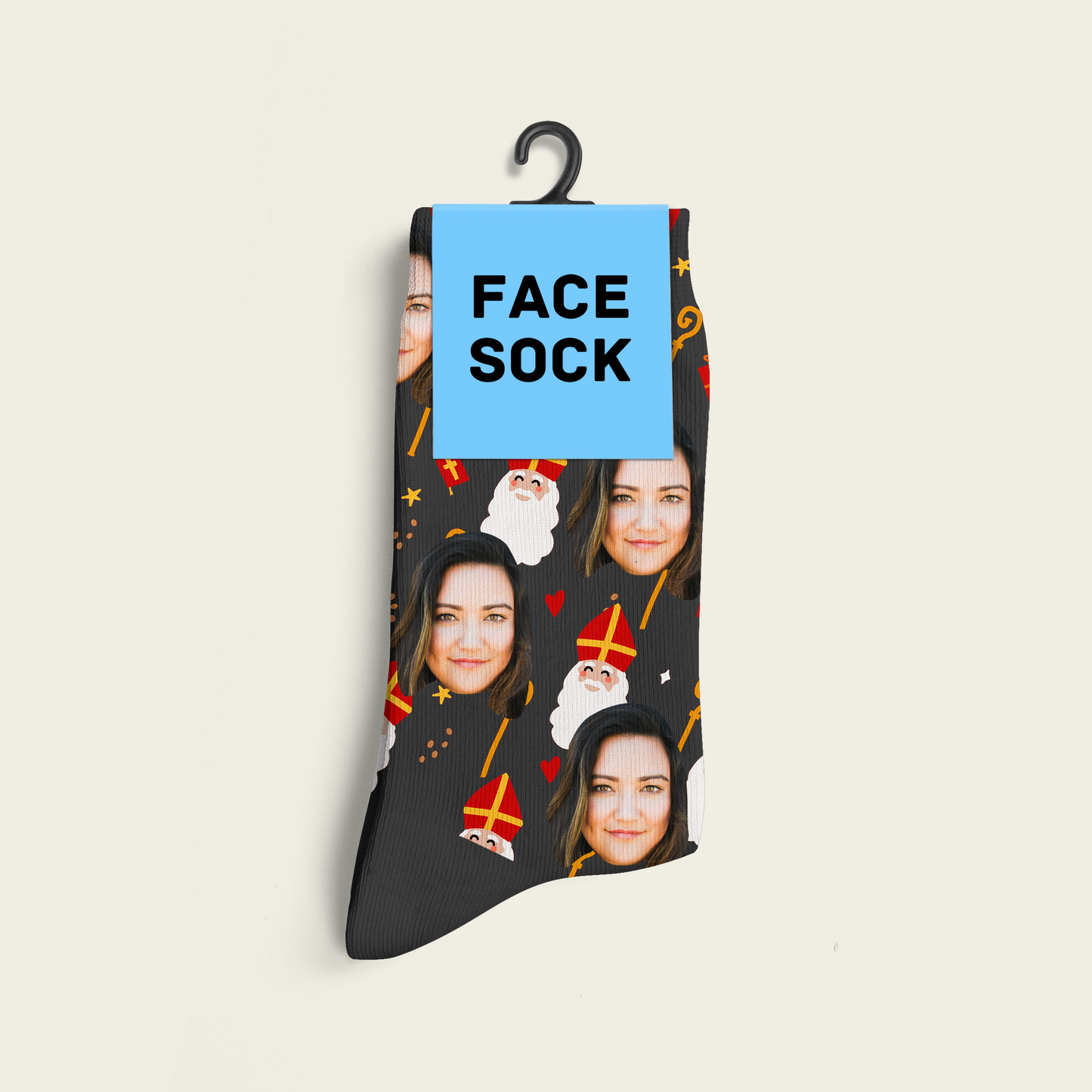 FaceSock® | Custom Sinterklaas Sokken Met Foto