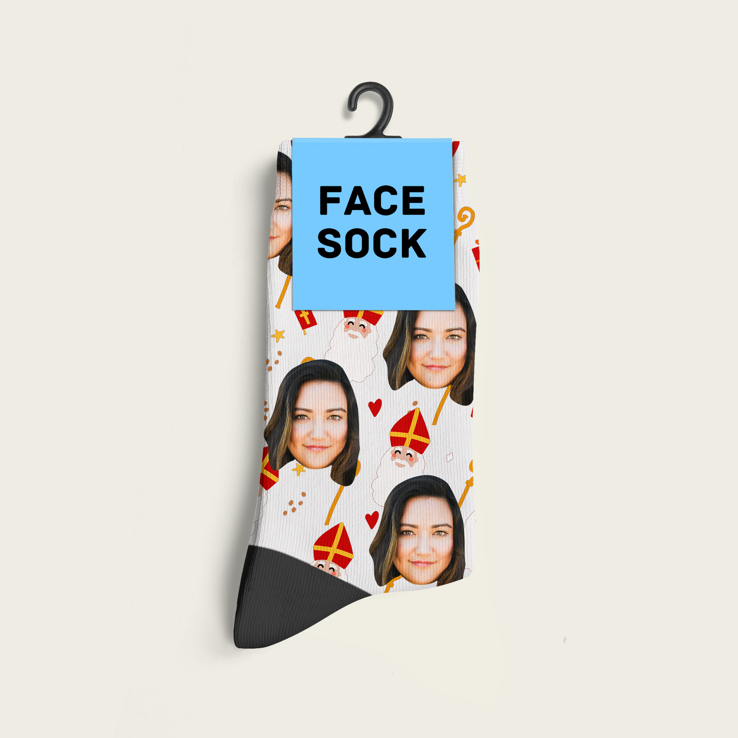 FaceSock® | Custom Sinterklaas Sokken Met Foto