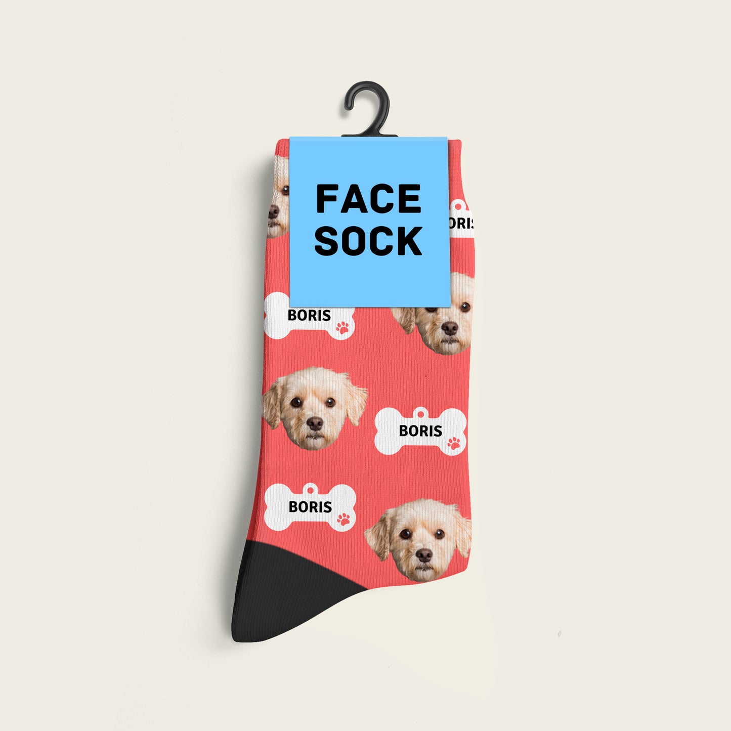 FaceSock® | Custom Honden Sokken Met Foto En Naam