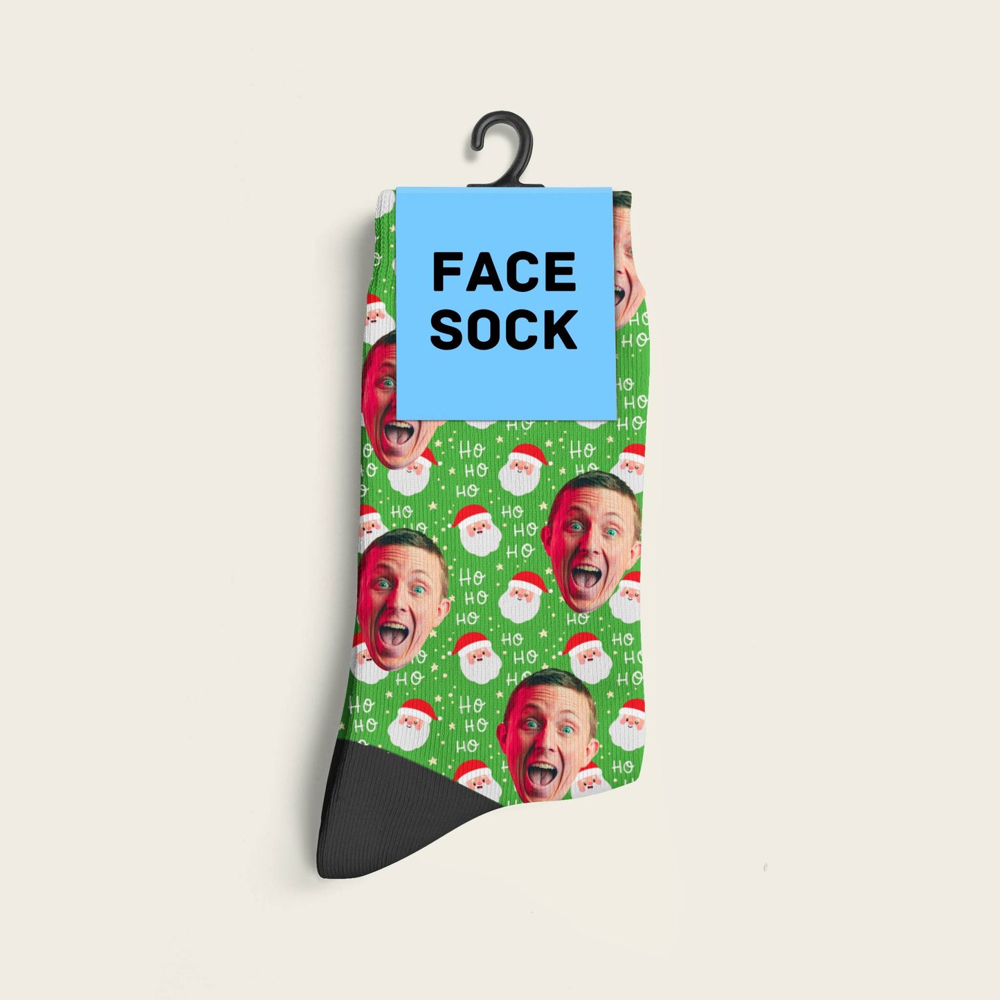 FaceSock® | Custom Kerst Sokken Met Foto