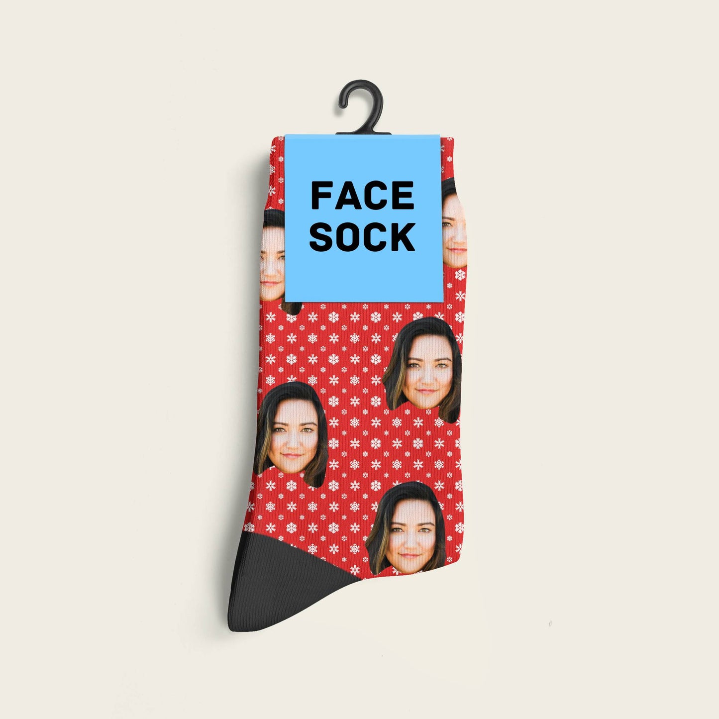 FaceSock® | Custom Kerst Sokken Met Foto