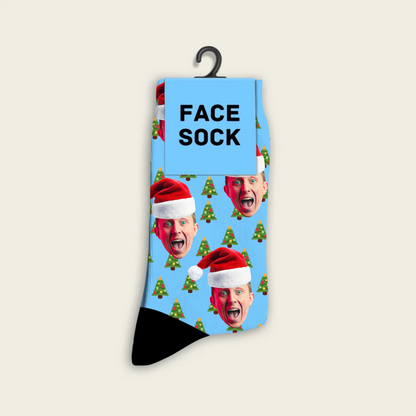 FaceSock® | Custom Kerstmuts Sokken Met Foto