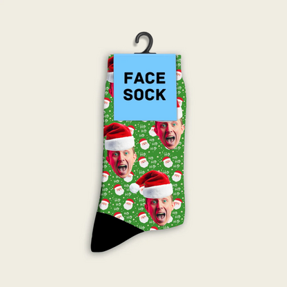 FaceSock® | Custom Kerstmuts Sokken Met Foto
