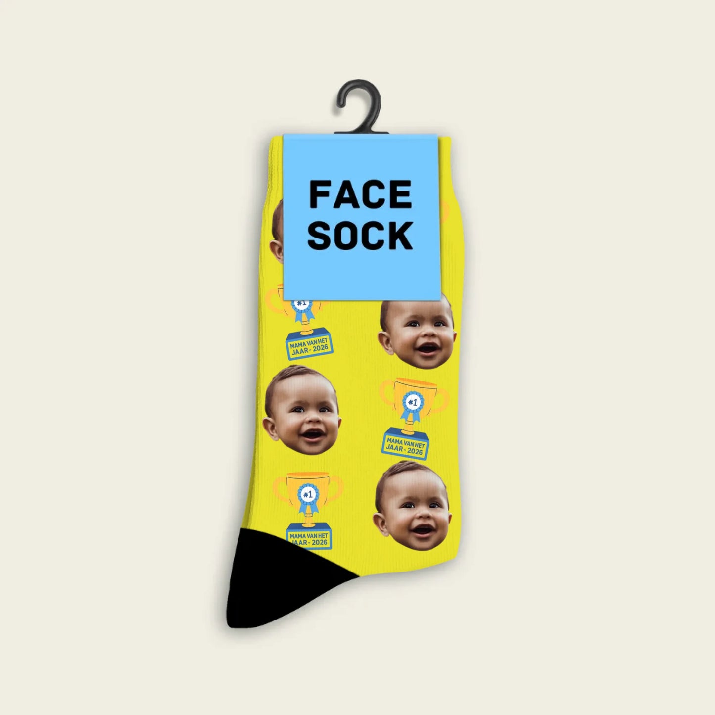 FaceSock® | Custom Mama Van Het Jaar 2026 Sokken Met Foto