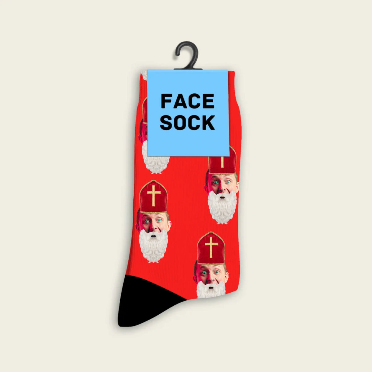 FaceSock Sinterklaashoed sokken met foto
