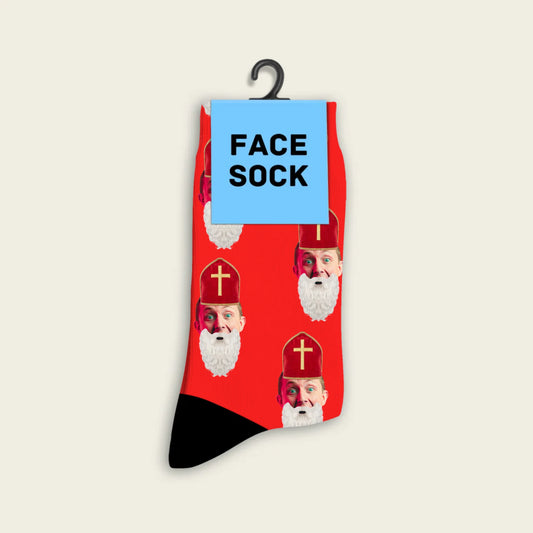 FaceSock Sinterklaashoed sokken met foto