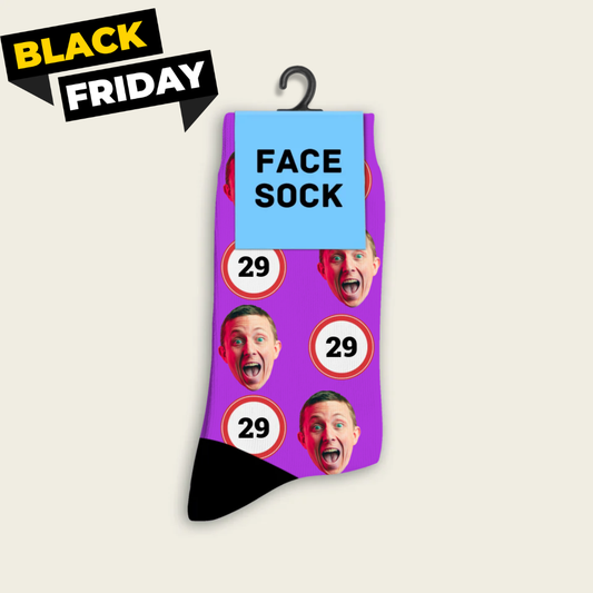 FaceSock® | Custom Verjaardag Sokken Met Foto