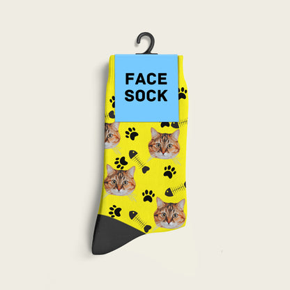 FaceSock® | Custom Katten Sokken Met Foto