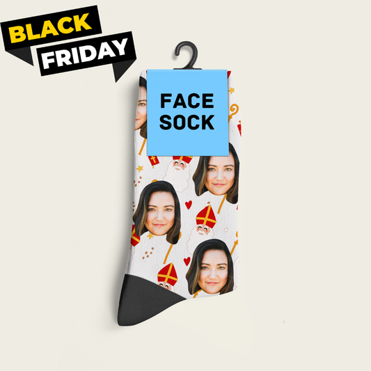 FaceSock® | Custom Sinterklaas Sokken Met Foto